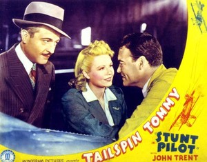 Stunt Pilot lobby card center Marjorie Reynolds  John Trent 1939 OLD MOVIE PHOTO