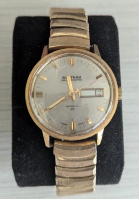 Vintage Waltham Incabloc 25 Jewel Self-Winding Mechanical Watch Date 1/20 10K GF - Image 1 of 4