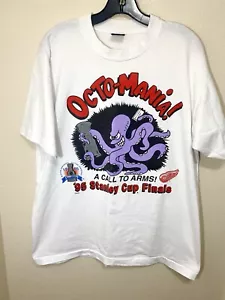 1995 Red Wings Stanley Cup Finals T-Shirt XL A Call to Arms Octo-Mania VTG 90s - Picture 1 of 3