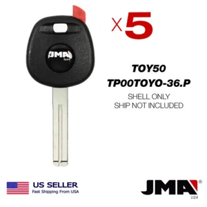 5x JMA Transponder Key Shell for Toyota Without Chip TP00TOYO-36.P TOY50 - Picture 1 of 2