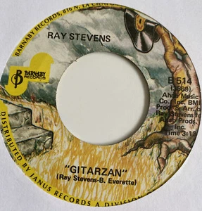 Ray Stevens 45 Gitarzan / Unwind NEW reissue unplayed - Picture 1 of 3