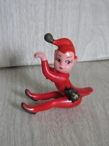 De Colección Colgante Pixie Elf Ladybug Rojo PVC Navidad Olla Taza Abrazador Hong Kong 3" LEER - Imagen 1 de 14