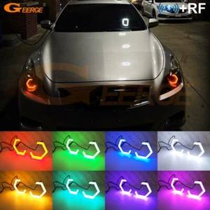 For INFINITI G25 G35 G37 Q40 Q60 LED RGB Angel Eyes Hex Halo Rings Bluetooth App - Picture 1 of 10
