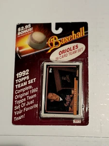 1992 TOPPS TEAM SET BASEBALL CARDS ORIOLES 29 CARD TEAM SET #9215 SEALED PACKAGE - Bild 1 von 9
