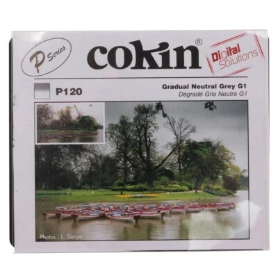 COKIN P120 GRADUAL NEUTRAL GREY G1 FILTER 84 X 100mm ND4 HARD UP TO 82mm w/ CASE - Image 1 of 2
