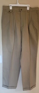 Neu mit Etikett Dockers lockere Passform plissiert Khakis für Herren hellbraun 36 x 32 faltenfrei - Bild 1 von 7