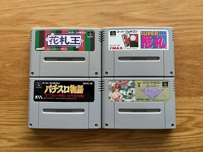 Pachi Slot Mahjong, Hanafuda, Ou King, Monogatari Super Famicom Nintendo SNES - Image 1 of 4