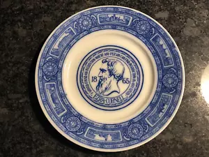 Piatto vintage Royal Doulton China Ezra Cornell University Inghilterra Itaca NY RARO - Foto 1 di 2