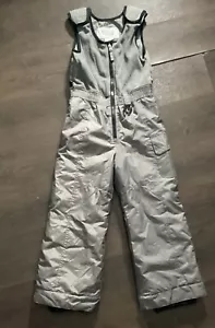 MOUNTAIN TEK Ski Pants Snow Bibs Overalls Grey Insulated Size 6/L - Picture 1 of 9