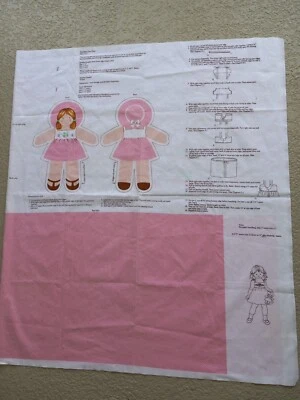 VIP Cranston STRAWBERRY SUNDRESS Sz 1,2,3 w/ 10" Doll Fabric Panel Craft Cut&Sew - Image 1 of 4