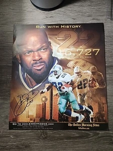 Mini poster EMMITT SMITH ""Run with History"" 16.727 iarde, Dallas Morning News - Foto 1 di 4