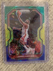 2020-21 Prizm James Harden Green Yellow Blue Choice Prizm RC #112 Rockets A300 - Picture 1 of 2