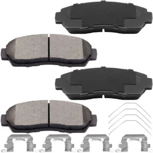 Front Ceramic Brake Pads with Hardware Set For 2005 - 2017 Honda Odyssey 3.5L - Picture 1 of 5