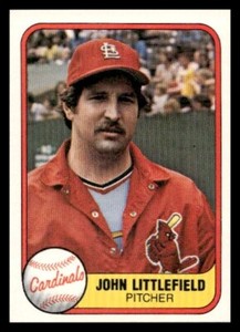 1981 Fleer #535 John Littlefield St. Louis Cardinals Baseball card