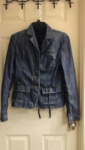 Giacca jeans donna Banana Republic taglia alta 4, coulisse posteriore, tasche usata in ottime condizioni  - Foto 1 di 3