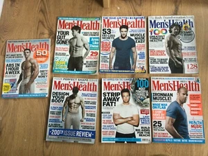 7 x MEN'S HEALTH Magazines 2010, 2012, 2013, 2014 - Picture 1 of 24