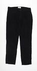 Marks and Spencer Mens Black Polyester Trousers Size 34 in L33 in Regular Zip