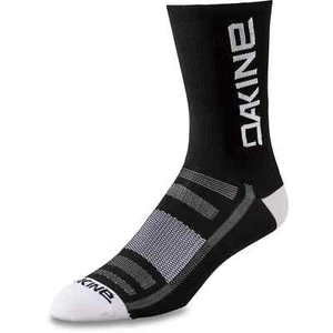 1 Pair Dakine Unisex Adult Single Track Crew Sock Black White S/M Great Quality - Picture 1 of 1