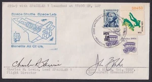 Col. John E. Blaha and Charles R. Lewis, Flight Managers on STS-9 Spacelab cover - Picture 1 of 1