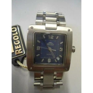 OROLOGIO DA POLSO REGOLO MOD. 505010 QUADRANTE BLU CINTURINO ACCIAIO - Imagen 1 de 1