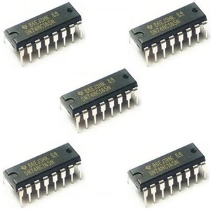 5 x SN74HC165 DIP16 IC 8bit Parallel-In / Serial-Out Shift Register 74HC165N - Picture 1 of 3