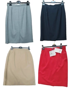 Frühling Business Bleistiftrock Wolle klassische Form verschiedene Farben Modelle Größen 8 12 - Bild 1 von 62