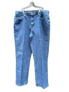 Lee Jeans Relaxed Fit Blue Denim Woman’s 16 M Med Wash - Picture 1 of 3