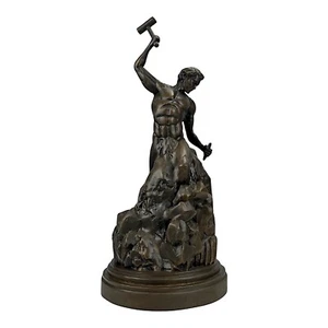 Self-Made Man Real Bronze Inspirational Statue Sculpture 13 inches - Picture 1 of 9