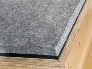 Tapis de bureau pour machine à écrire NEUF, 12" x 13" x 1/2", feutre lourd 100% laine avec garantie - Photo 1/9