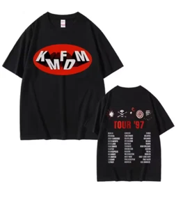 Rock Band Kmfdm Tour 97 T-shirt con stampa grafica Estate Uomo Donna Vintage Pun - Picture 1 of 1