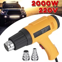 2000W 220V Electric Heat Gun Adjustable Hot Air Heating Tool+Nozzle Power Heater