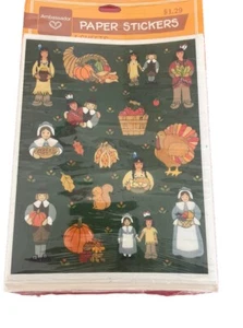 VINTAGE NEU AMBASSADOR Thanksgiving Aufkleber * 4 Blatt * versiegelt - Bild 1 von 3