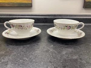 Set of 2 Regency Rose by Creative Fine China. Discontinued Vintage - Picture 1 of 5