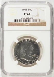 1962 Proof Franklin Silver Half Dollar 50c NGC PF67 4262638-029 - Picture 1 of 4