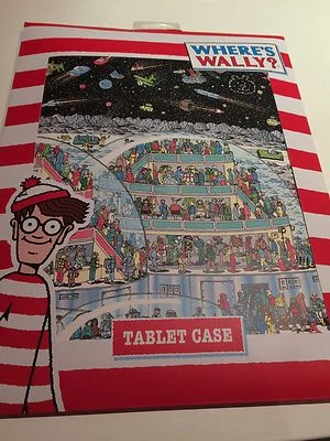 BNWT New Where's Wally Tablet Case Pouch - Padded Wipe Clean - Image 1 of 3