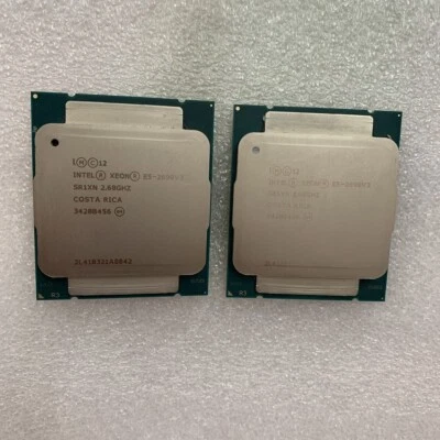 Matched Pair Intel Xeon E5-2690 V3 2.6Ghz 12-Core 30M 9.6G/S SR1XN CPU Processor - Image 1 of 4