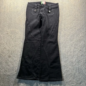 Pantalones acampanados vintage Y2K Lip Service pantalones campana talla 9 emo gótico hechos en EE. UU. - Imagen 1 de 13