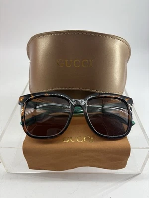 Gafas de sol para mujer GUCCI GG0034S rectangulares cuadradas negras grises 54 mm verde rojo Foto 1 de 4