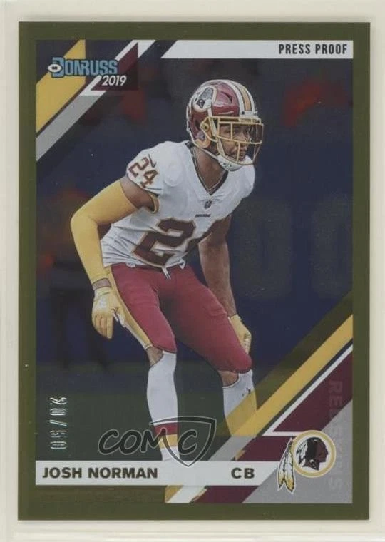 2019 Panini Donruss Press Proof Gold /50 Josh Norman #152 - Image 1 of 2