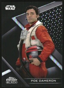 2022 Topps Chrome Black Star Wars Refractors #23 Poe Dameron /199 - Bild 1 von 2