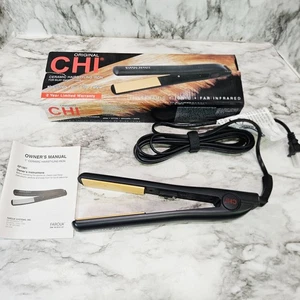 Plancha de peinado de cerámica original CHI para cabello liso y sedoso platos de 1 pulgada sin usar - Imagen 1 de 15