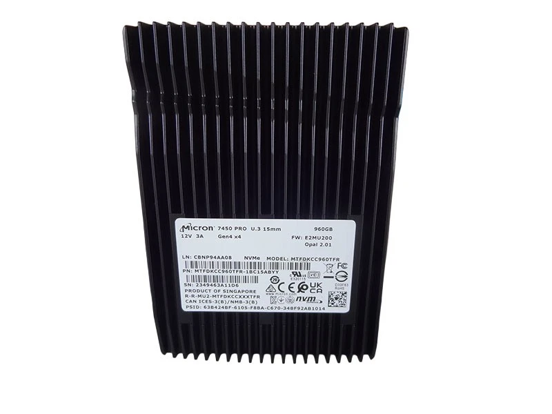 MICRON MTFDKCC960TFR 960GB 7450 NVMe U.3 GEN4 SSD *New Bulk* - Image 1 of 1