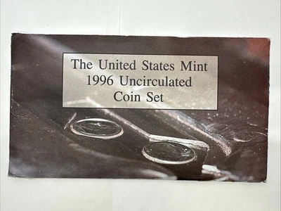 1996 US Mint Uncirculated 11-Coin P & D Set with 1996-W Roosevelt Dime OGP COA - Image 1 of 4