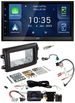 JVC DAB Bluetooth Lenkrad USB 2DIN Autoradio für Fiat Ducato Serie 8 ab 2021 - Bild 1 von 4