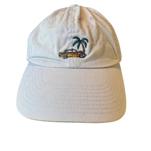 Vans Off The Wall Baseball Cap Hat Palm Tree Taxi Cab Beige Adjustable - Picture 1 of 6