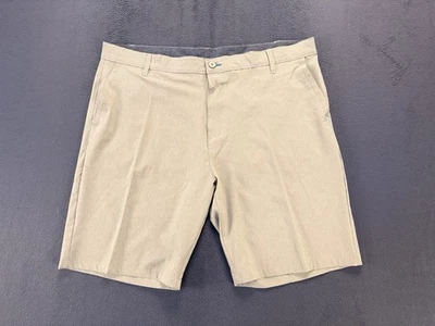 Pantalones Cortos Chinos Burnside Para Hombre Caqui Talla 40 Frente Plano Informales Golf Ropa de Trabajo Tostado Foto 1 de 4