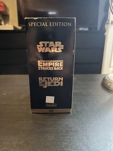 Star Wars Trilogy 1997 Special Edition THX 3 VHS Gold Box Set Digitally Remaster - Picture 1 of 6