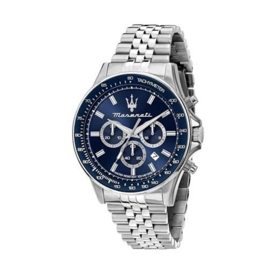 Orologio Maserati Competition con quadrante blu, cinturino in acciaio | Nuovo - Immagine 1 di 1