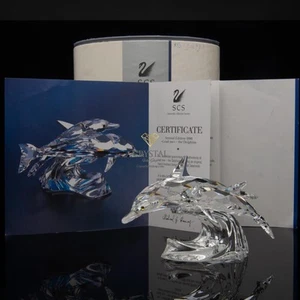 SWAROVSKI SCS Edición Anual 1990 Delphine Dolphins 153850 - Imagen 1 de 5
