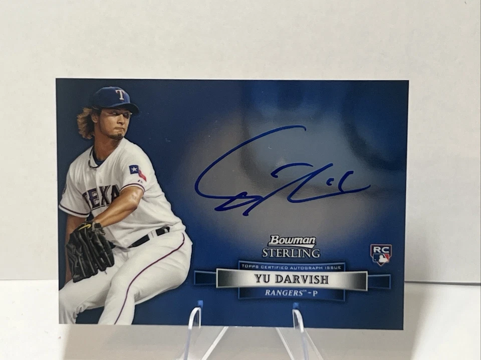 YU DARVISH Bowman Sterling Rookie Auto Black Rangers Japan - Image 1 of 4